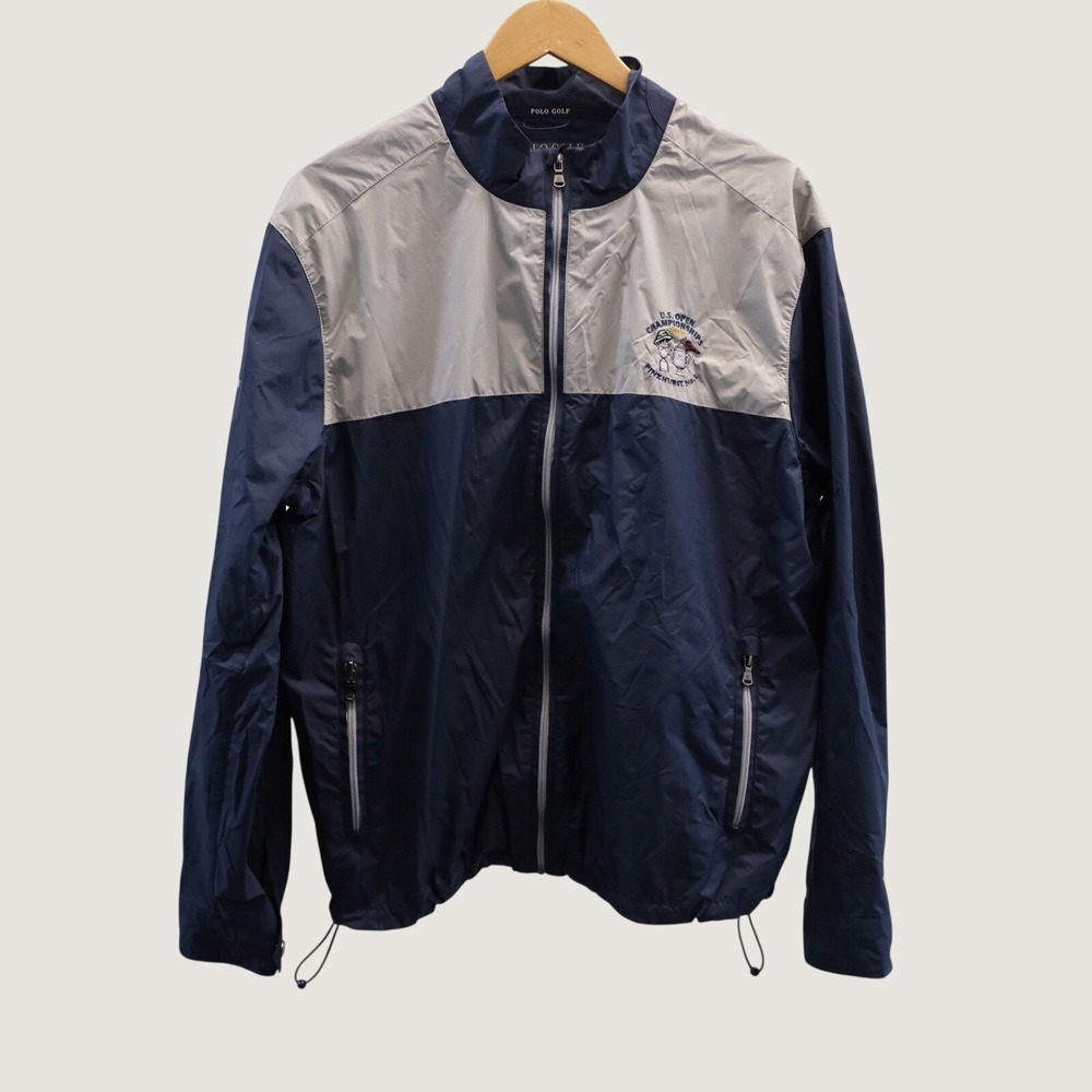 Polo Golf Ralph Lauren Jacket ‎ Men's Size Large Navy Blue US Open 2014